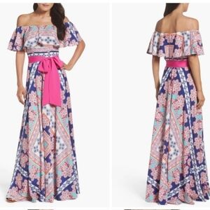 Eliza J Off Shoulder Maxi Dress